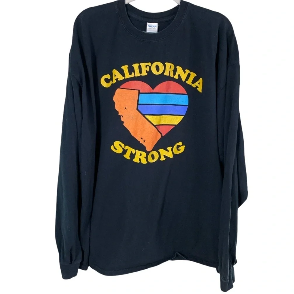 California Strong graphic long sleeve tee 2xl